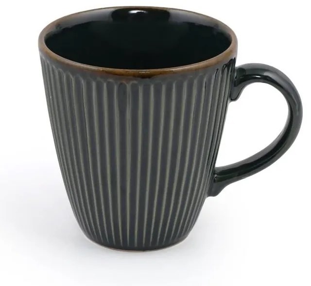 Tmavozelené keramické hrnčeky v súprave 6 ks 0.3 l – Hermia