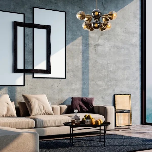 Luster na tyči KARSOR 10xE27/40W/230V