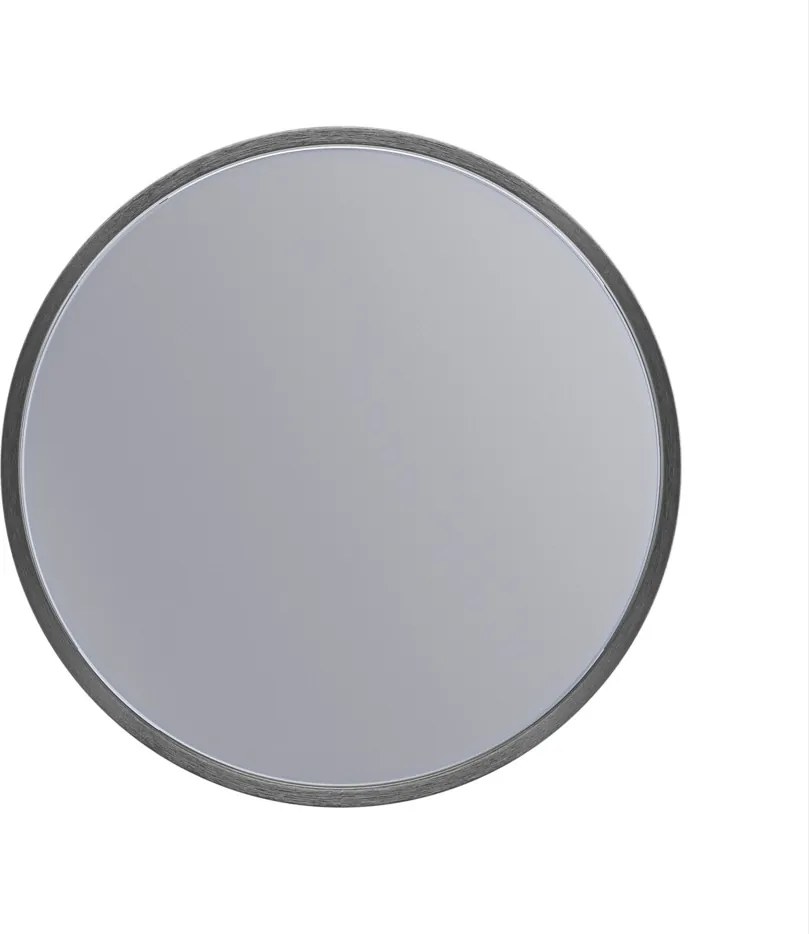 Erga Round, okrúhle zrkadlo 30cm, čierny rám, ERG-V01-ROUND-3030-BK