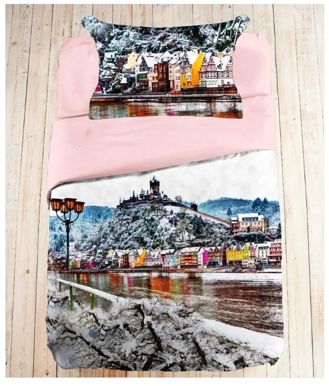 3D obliečky bavlnené Khloe EMI, Štandardný set jednolôžko obsahuje 1x 140x200 + 1x 70x90