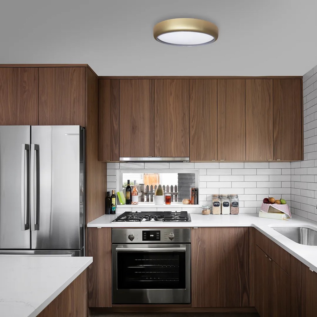 Stropné LED svietidlo Gea, 1x LED 36w, 3000-6000k, g, s ovládačom