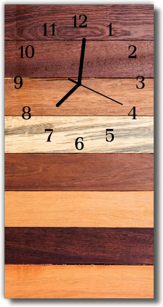 Nástenné hodiny vertikálne  Umelo hnedé drevo
