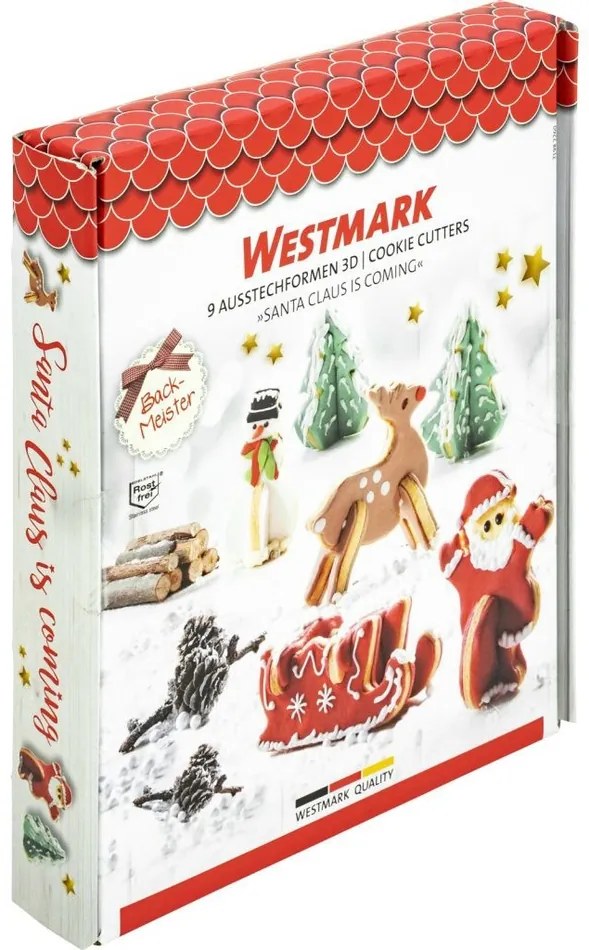 Westmark Sada 3D vykrajovadiel Santa Claus is coming, 9 ks