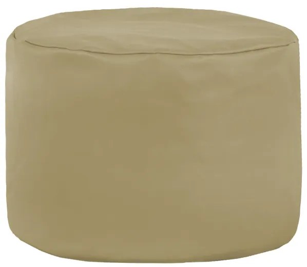 Taburetka Cilindro béžová ekokoža