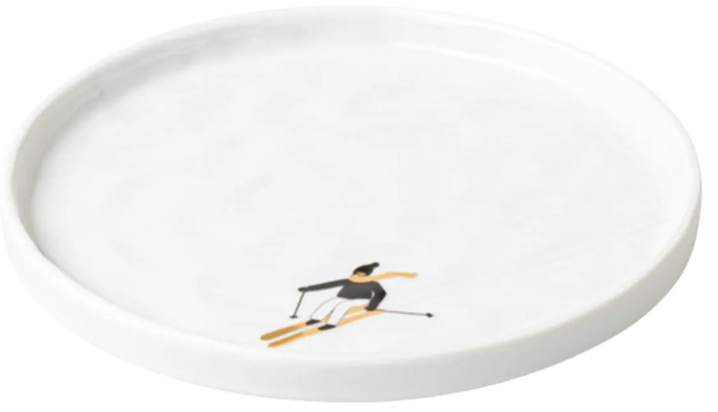 räder Porcelánový tanierik Skiing