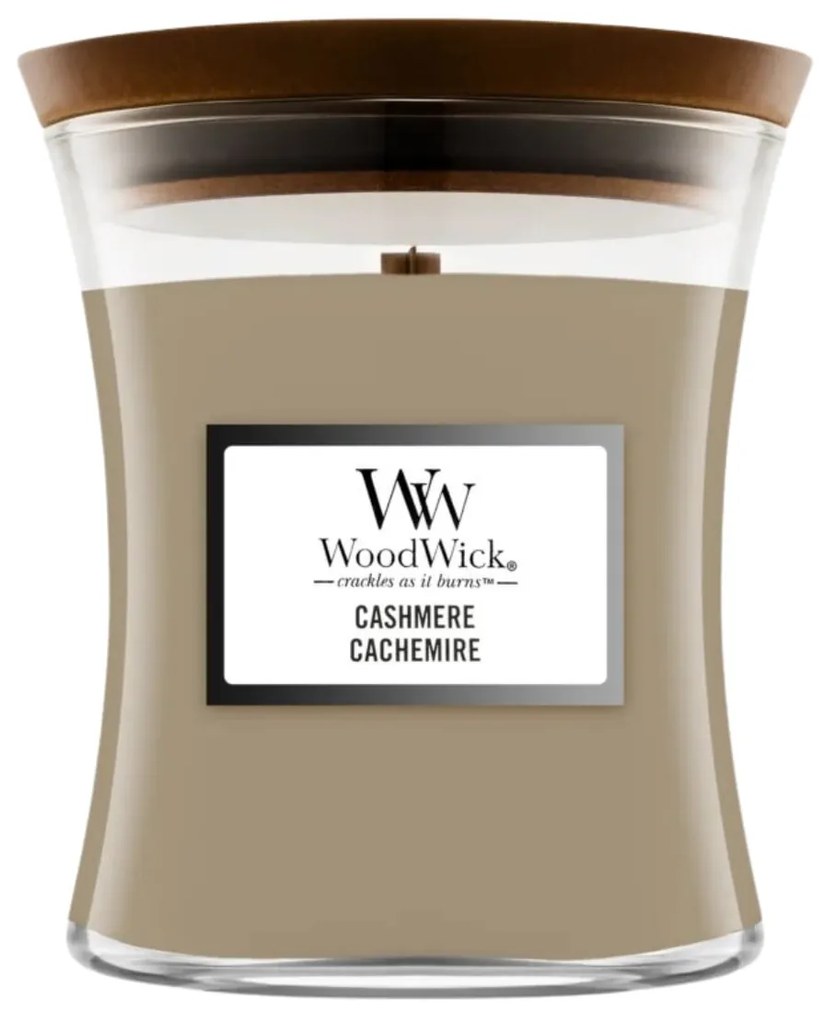 WoodWick Vonná sviečka WoodWick - Cashmere 85 g