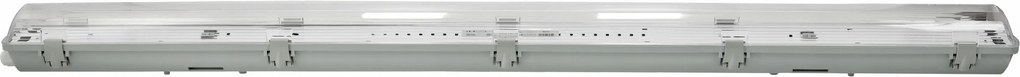 Hermetické LED plechové svietidlo 2x120cm - IP65