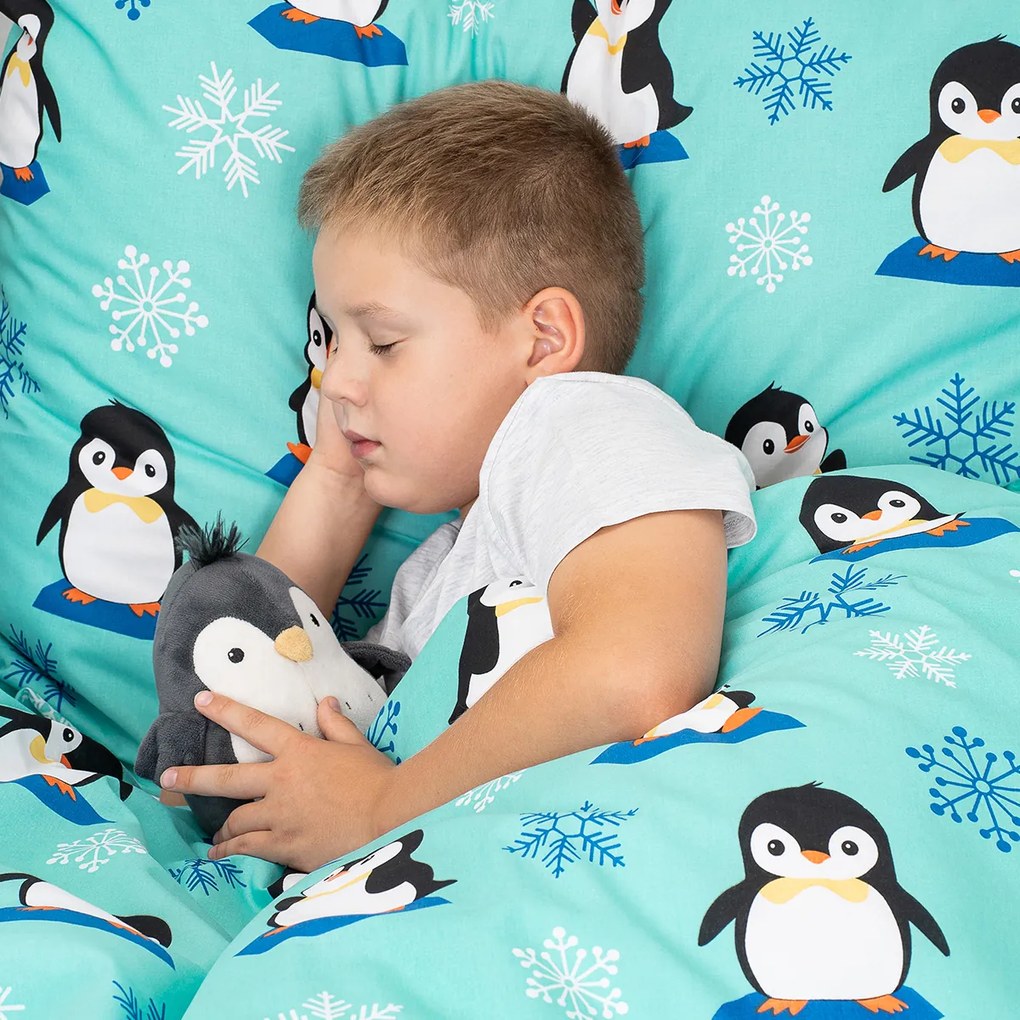 4Home Detské bavlnené obliečky Arctic Friends, 140 x 200 cm, 70 x 90 cm