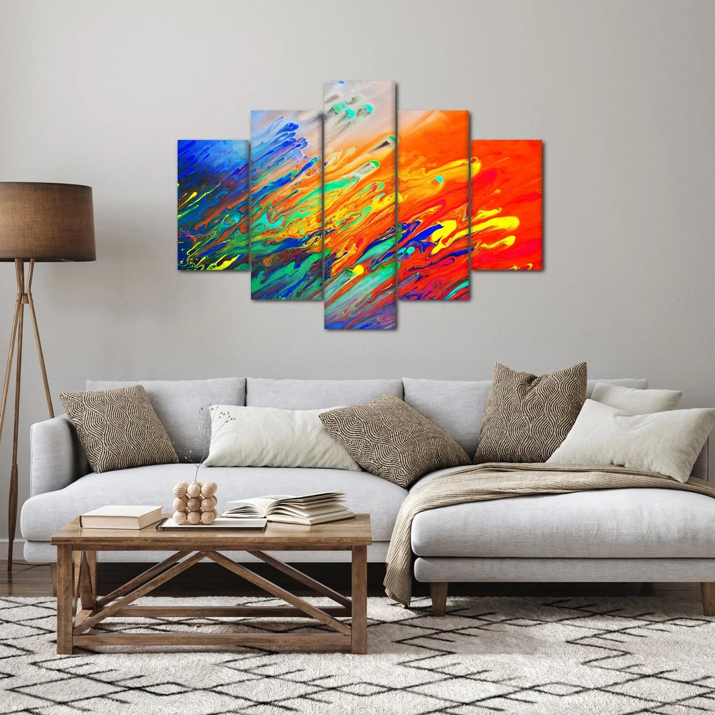 Obraz - Farebná abstrakcia (150x105 cm)