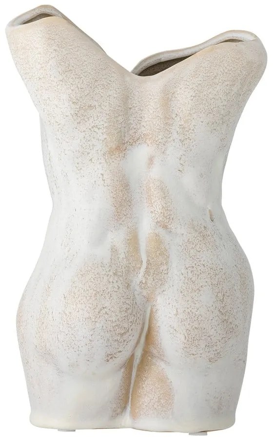 Krémová váza z kameniny Athena – Bloomingville