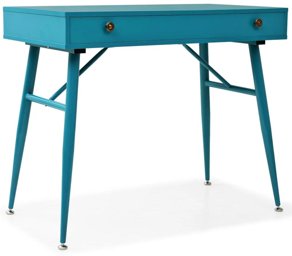 vidaXL Písací stôl so zásuvkou, 90x50x76,5 cm, starožitná zelená