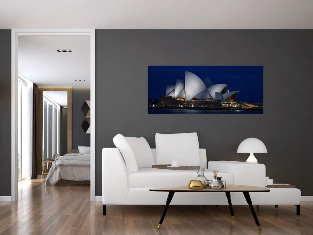 Obraz nočného Sydney (120x50 cm)