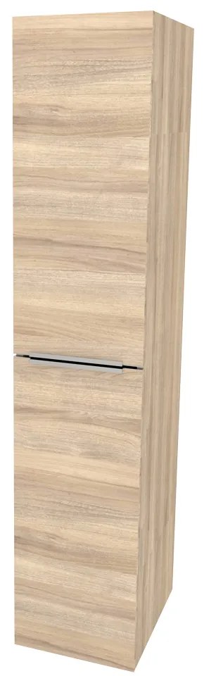 Mereo, Mereo Mailo, kúpeľňová skrinka vysoká 170 cm, chróm madlo, Multidecor, Blonde Liberty Elm, MER-CN594LPBLE1