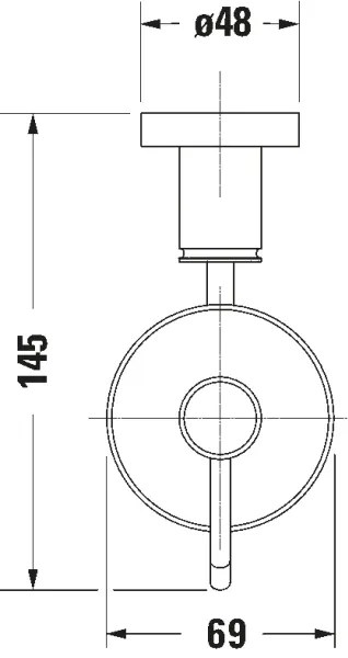 Duravit 99164600 - Nástenný dávkovač mydla D-CODE 390 ml mliečne sklo/matná čierna