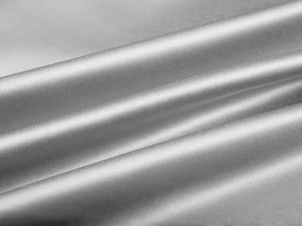 Biante Saténový behúň na stôl polyesterový Satén LUX-002 Svetlo sivý 20x120 cm