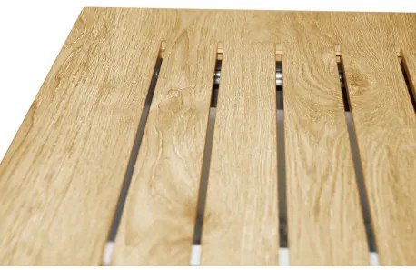Doppler EXPERT WOOD - záhradný rozkladací hliníkový stôl 150/210 x 90 x 75 cm