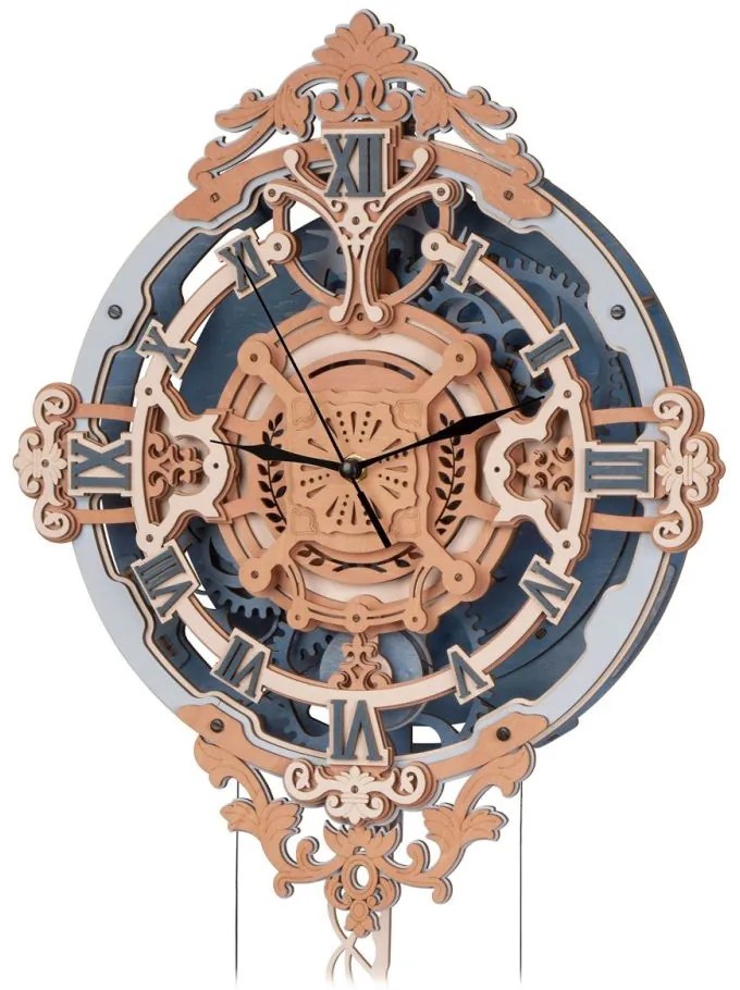 Robotime Rokr 3D dřevěné puzzle Romantické nástěnné hodiny 231 ks