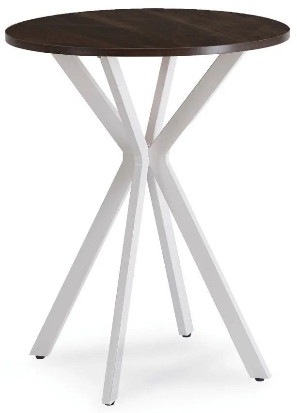 Stôl ERION 60 cm Orech / Biely