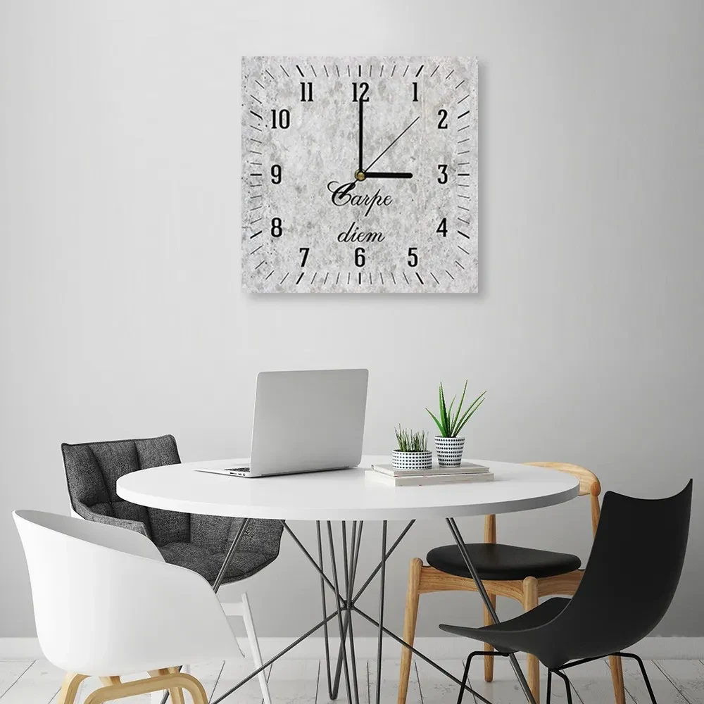 Gario Hodiny na stenu Carpe diem na ľahkom kameni Rozmery: 80 x 80 cm