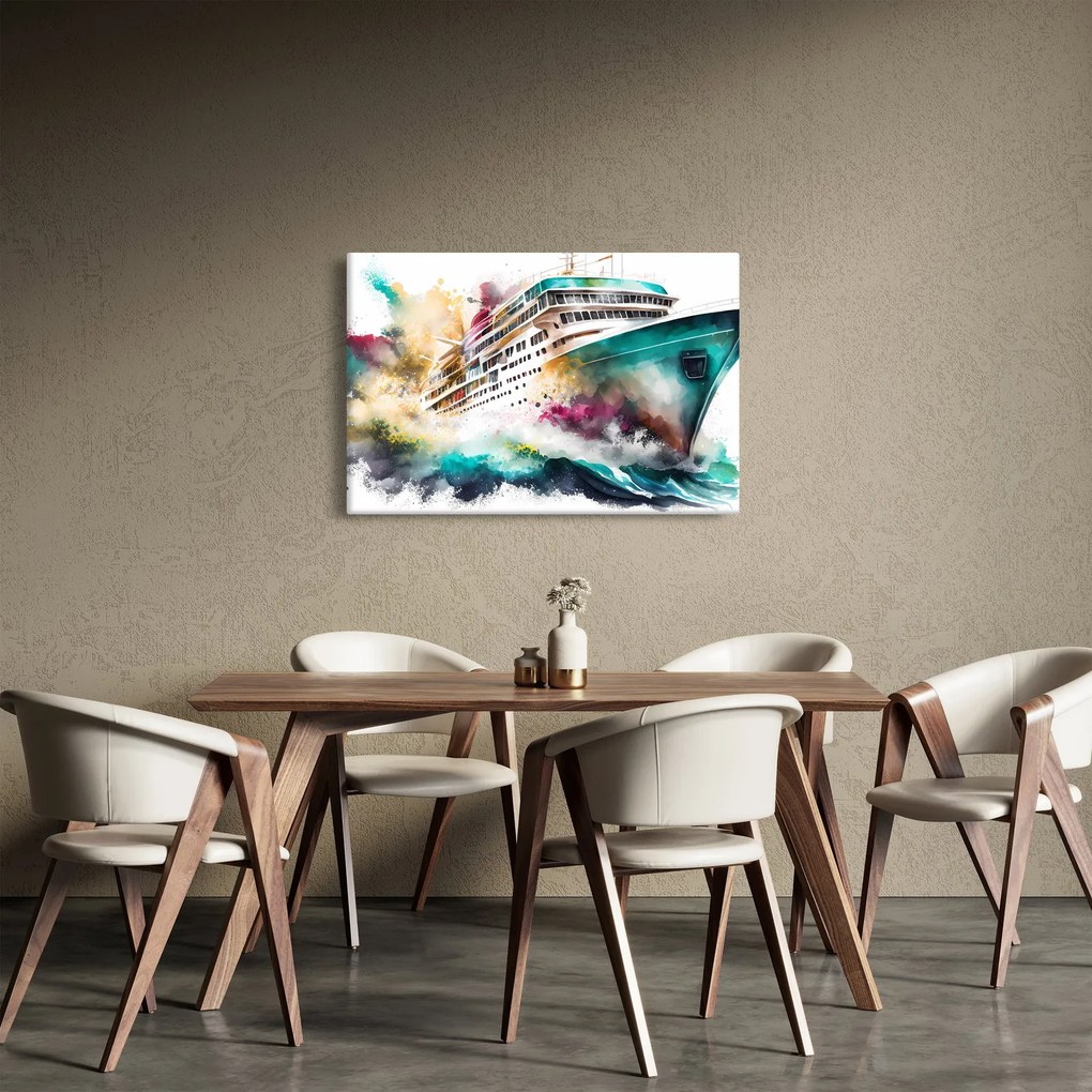 Obraz - Akvarelové more (90x60 cm)