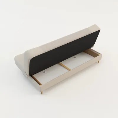 Béžová menčestrová pohovka LUPPO