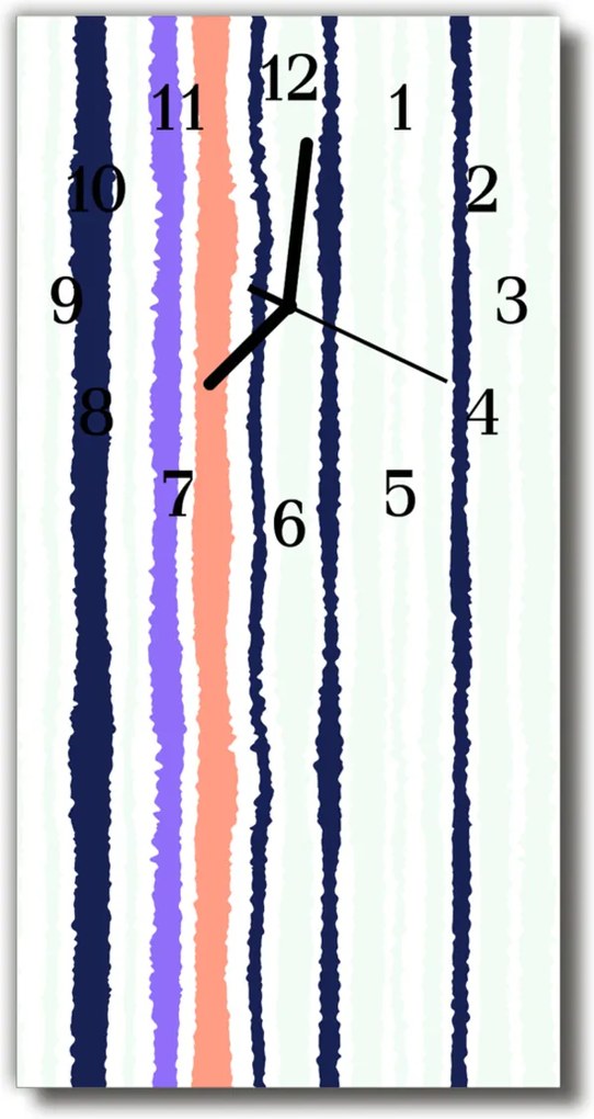 Nástěnné hodiny vertikální Umělecké řemeny barvy barevné