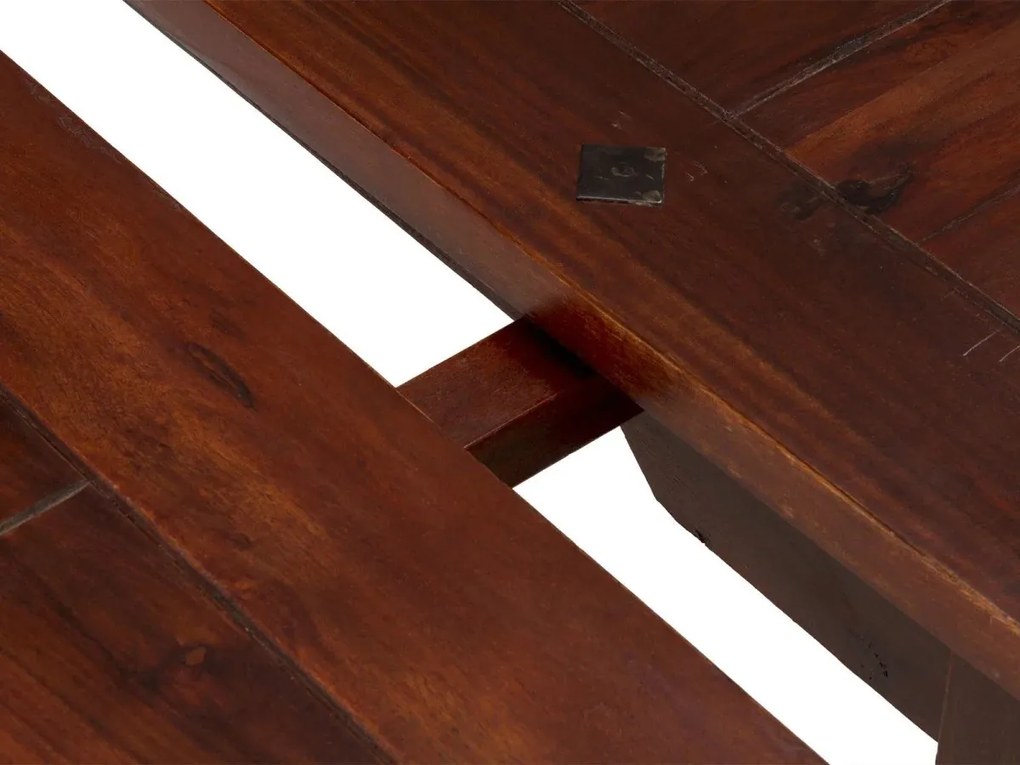 furniture-nabytek.cz - Masívna pripínacia doska Texas z akáciového dreva, lakovaná, hnedá – 40×90×6 cm