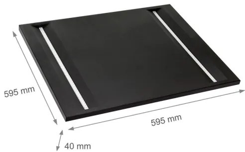 LED Panel ALGINE LED/44W/230V 60x60 cm 4000K UGR<16 čierna