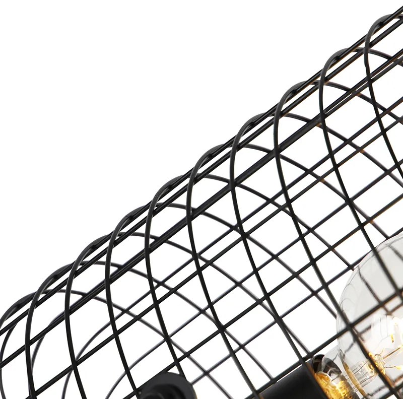 Priemyselná stojaca lampa trojnožka oceľ čierna - Bliss Vefa