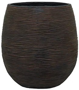 Capi Nature Pot rib ball I brown 25x28 cm