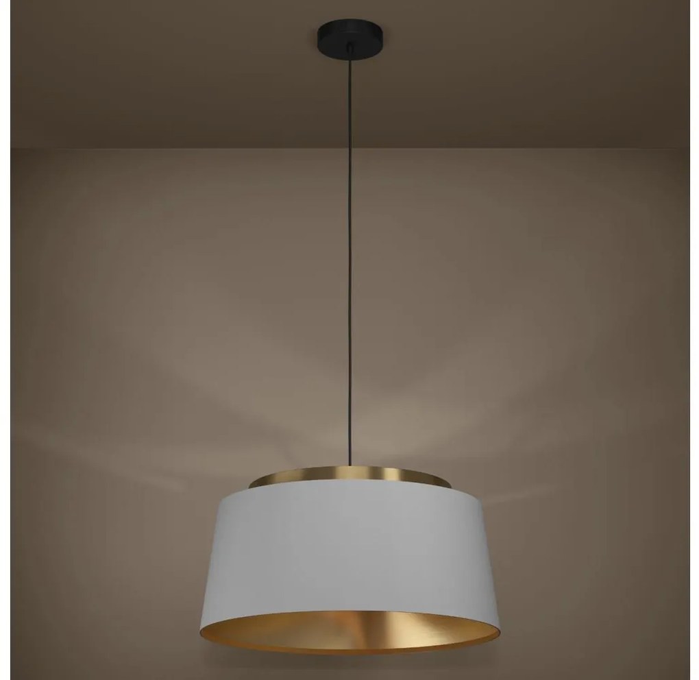 Eglo 390173 - Luster na lanku ALMERIMAR 3xE27/40W/230V šedá/zlatá