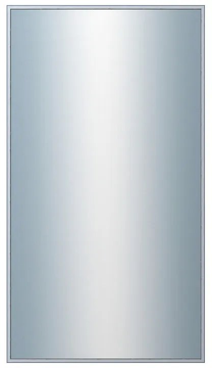 DANTIK - Zrkadlo v rámu, rozmer s rámom 50x90 cm z lišty Hliník strieborná drásaná (7269218)
