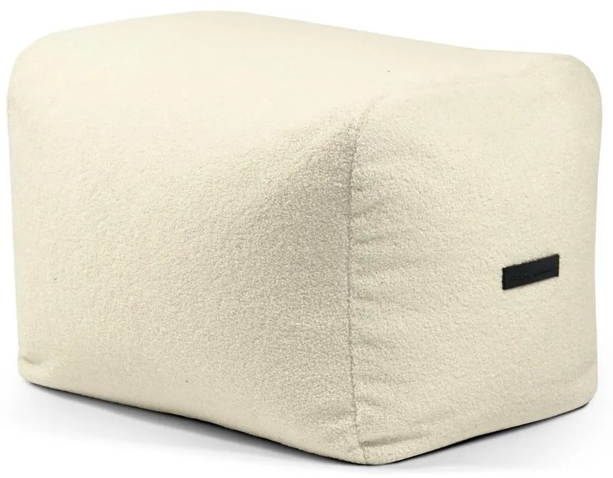 Krémový sedací vak z textílie buklé Plus 70 Lounge – SLOWDOWN