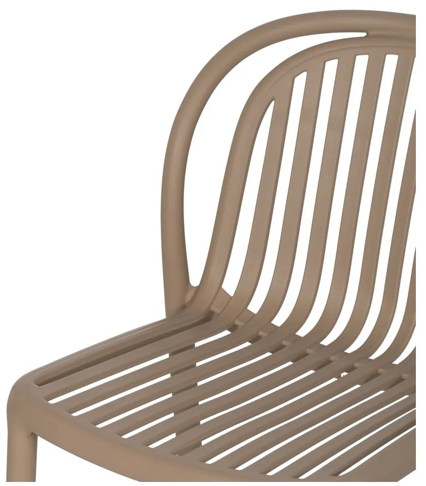 Béžová plastová jedálenská stolička Alia – Ixia