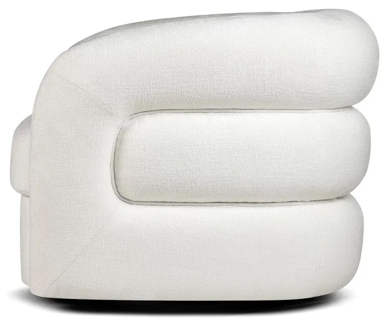 OTOČNÉ KRESLO GABBY BIELE