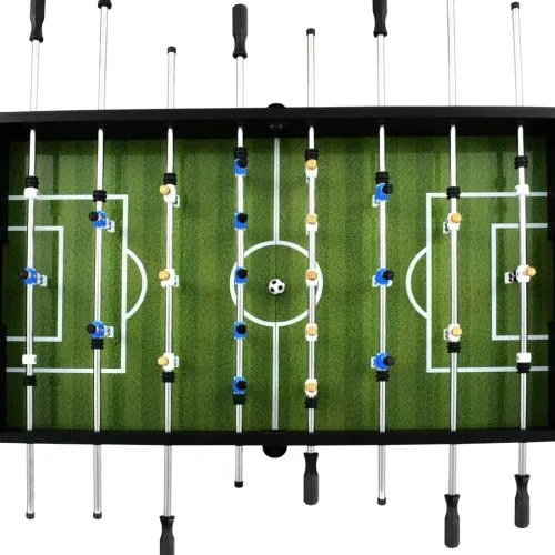 vidaXL Stolný futbal, oceľ 60 kg 140x74,5x87,5 cm, čierny-