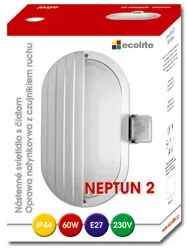 Vonkajšie svietidlo s čidlom Ecolite NEPTUN 2 WHST69-CR