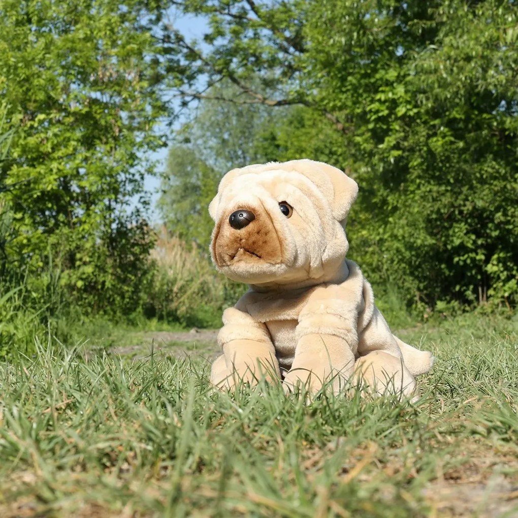 Rappa Plyšový pes Sharpay 30 cm ECO - FRIENDLY