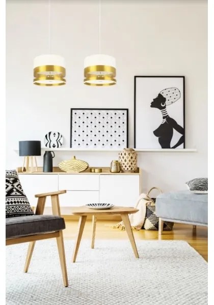 Luster na lanku MILO 2xE27/60W/230V zlatá