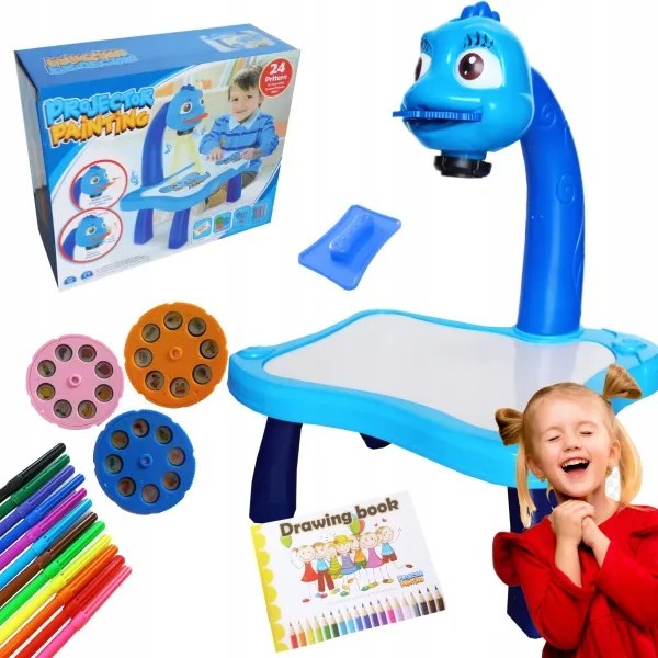 Projektor pre výučbu kreslenia modrý MalPlay