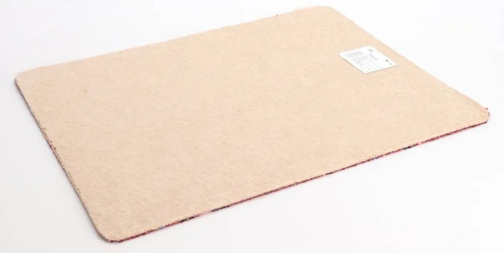 Koberec metráž Drops 84, na mieru, šíře 4m, červená, filc, chodba / predsieň, ITC