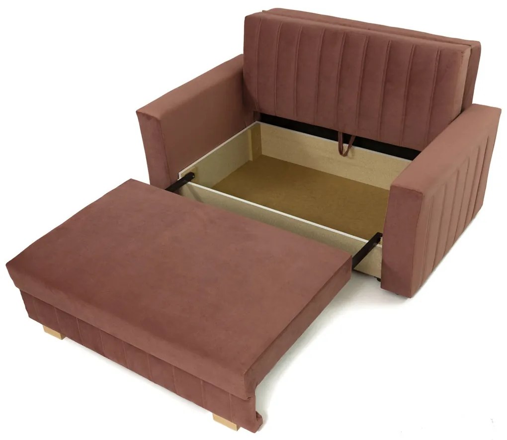 Rozkladacia pohovka Carivia Glam II (ružová) (s úl. priestorom). Vlastná spoľahlivá doprava až k Vám domov. 1121985