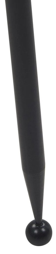 Stojanový kvetináč kovový 33 x 31 x 88 cm čierny LEIKA Beliani