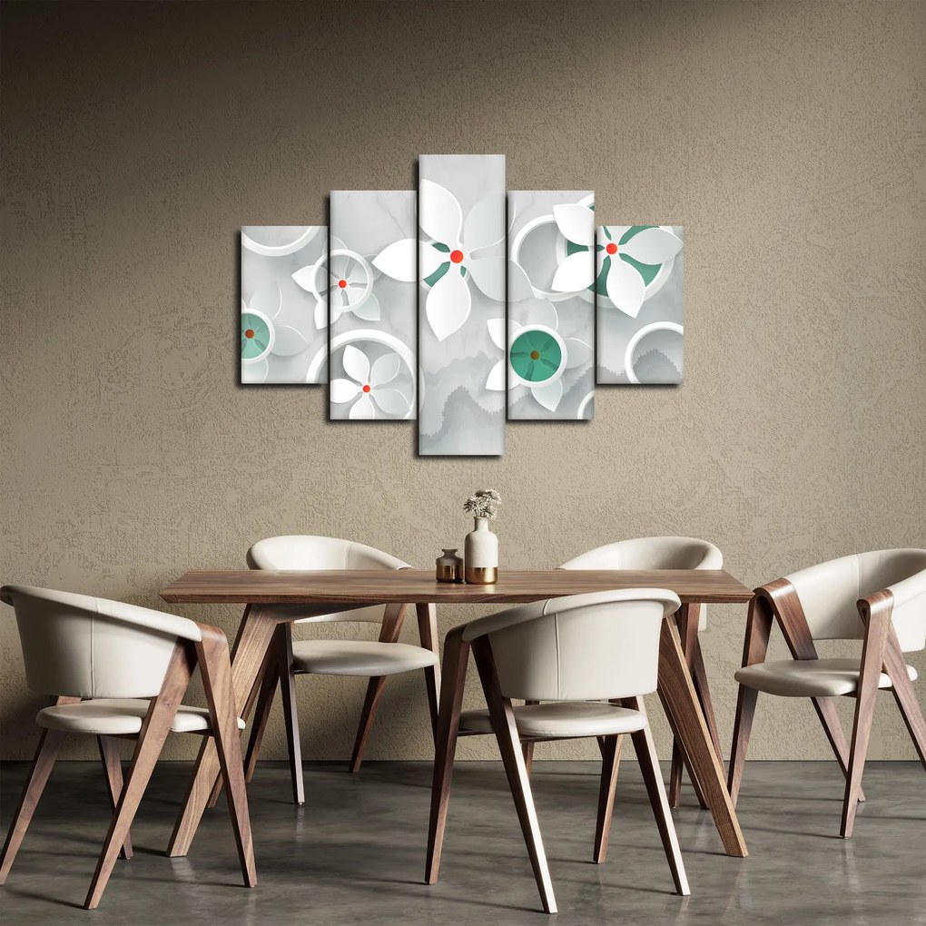 Obraz kvetinové abstrakcie (150x105 cm)