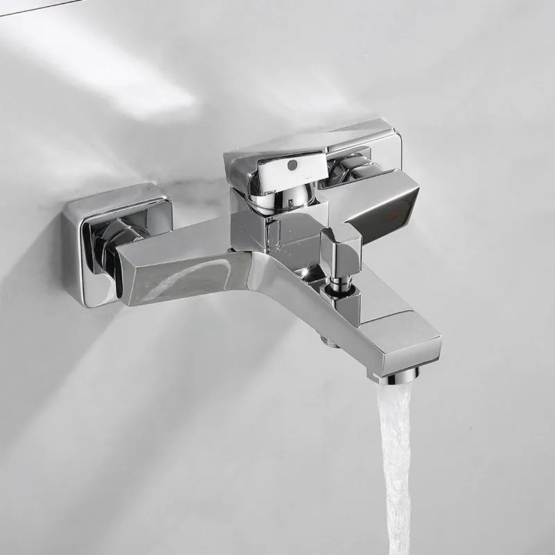 Aqualine Aqualine, RITMO podomietkový sprchový set s pákovou batériou, 2 výstupy, chróm, RT044