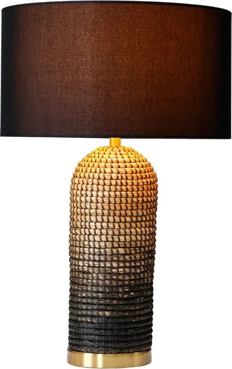 Dizajnová stolová lampa Saretha 61 cm čierna