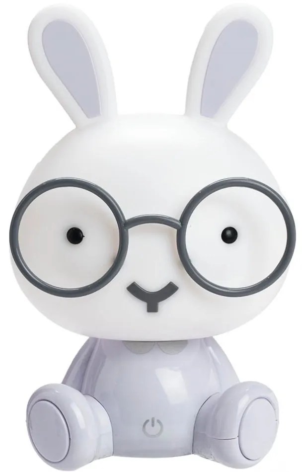 LED detské nočné svetlo HOPPY 23,5 cm, biela