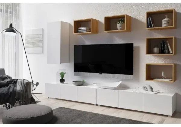 Nástenná polica PAVO 32,5x50 cm zlatý dub