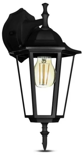 Vonkajšia nástenná lampa 1xE27/40W/230V IP44 čierna