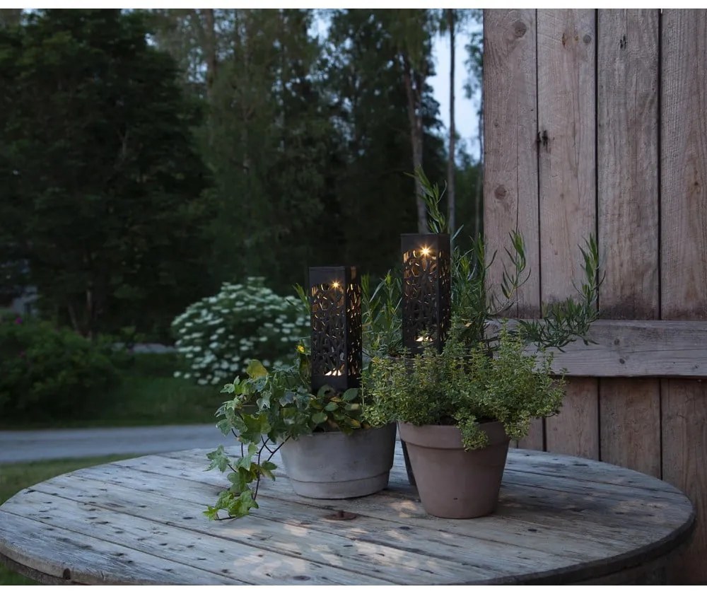 Súprava 2 vonkajších solárnych LED svietidiel Star Trading Izola, výška 18 cm